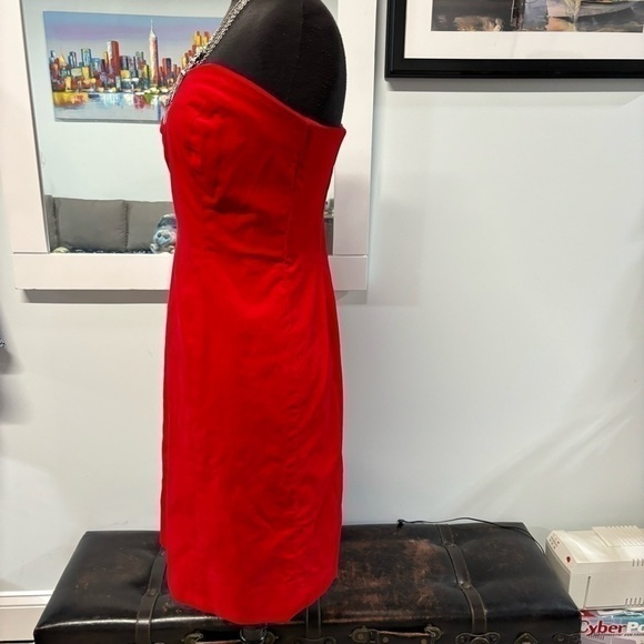 ❤️Show Stopper Dazzling Felt Cocktail Dress w/Necklace - Picture 3 of 8